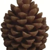 BOUGIE FORME POMME DE PIN 11.5X11.5CM