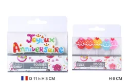 BOUGIE JOYEUX ANNIVERSAIRE OU CUPCAKE