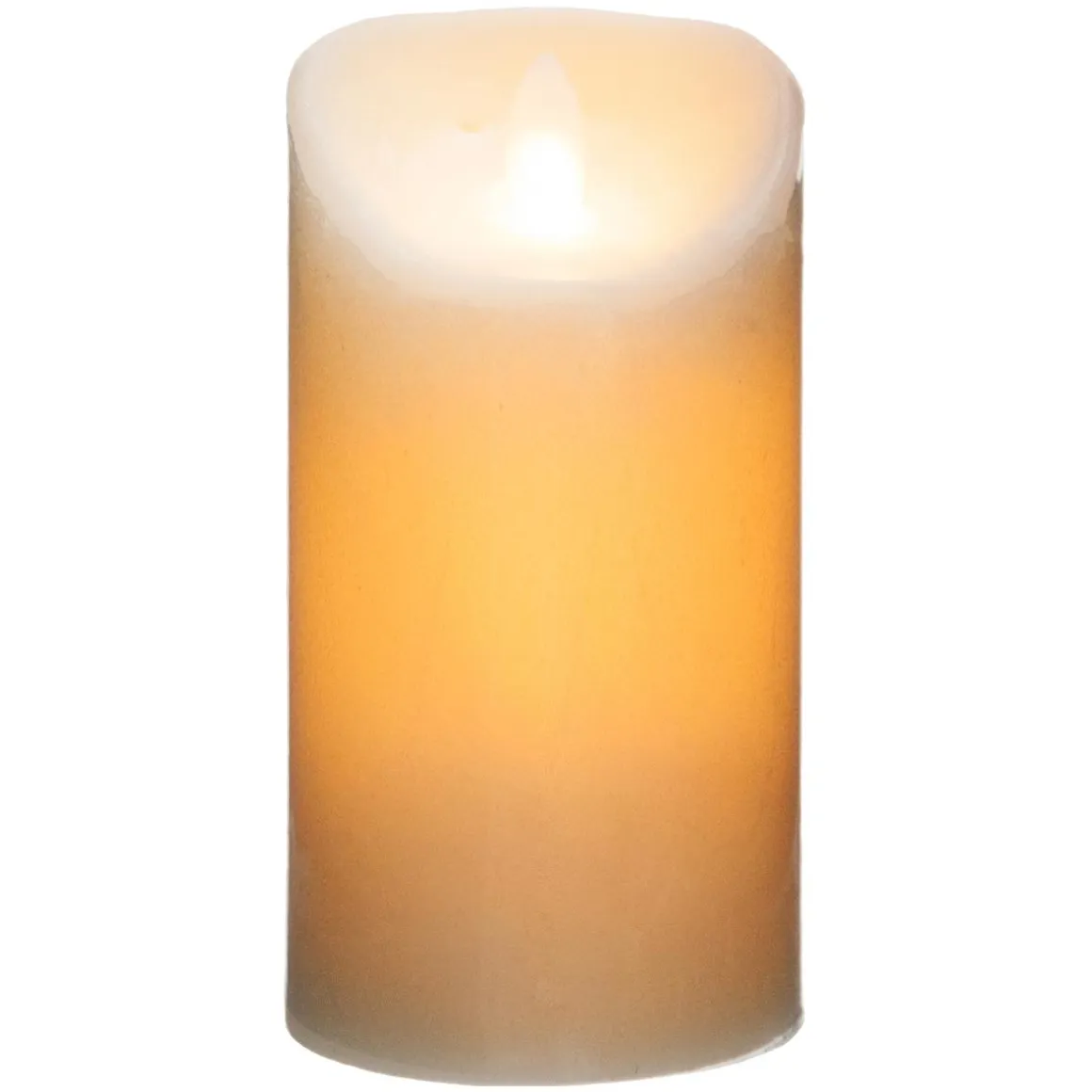 BOUGIE LED RONDE BLANC CHAUD H.20CM