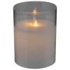 BOUGIE LED VERRE SENA D.7.5X10CM