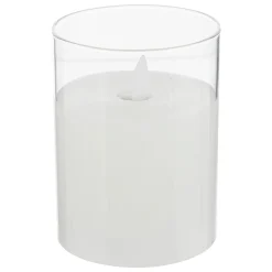 BOUGIE LED VERRE SENA D.7.5X10CM