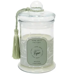 BOUGIE PARFUMEE BONBONNIERE VERTE H23.5CM