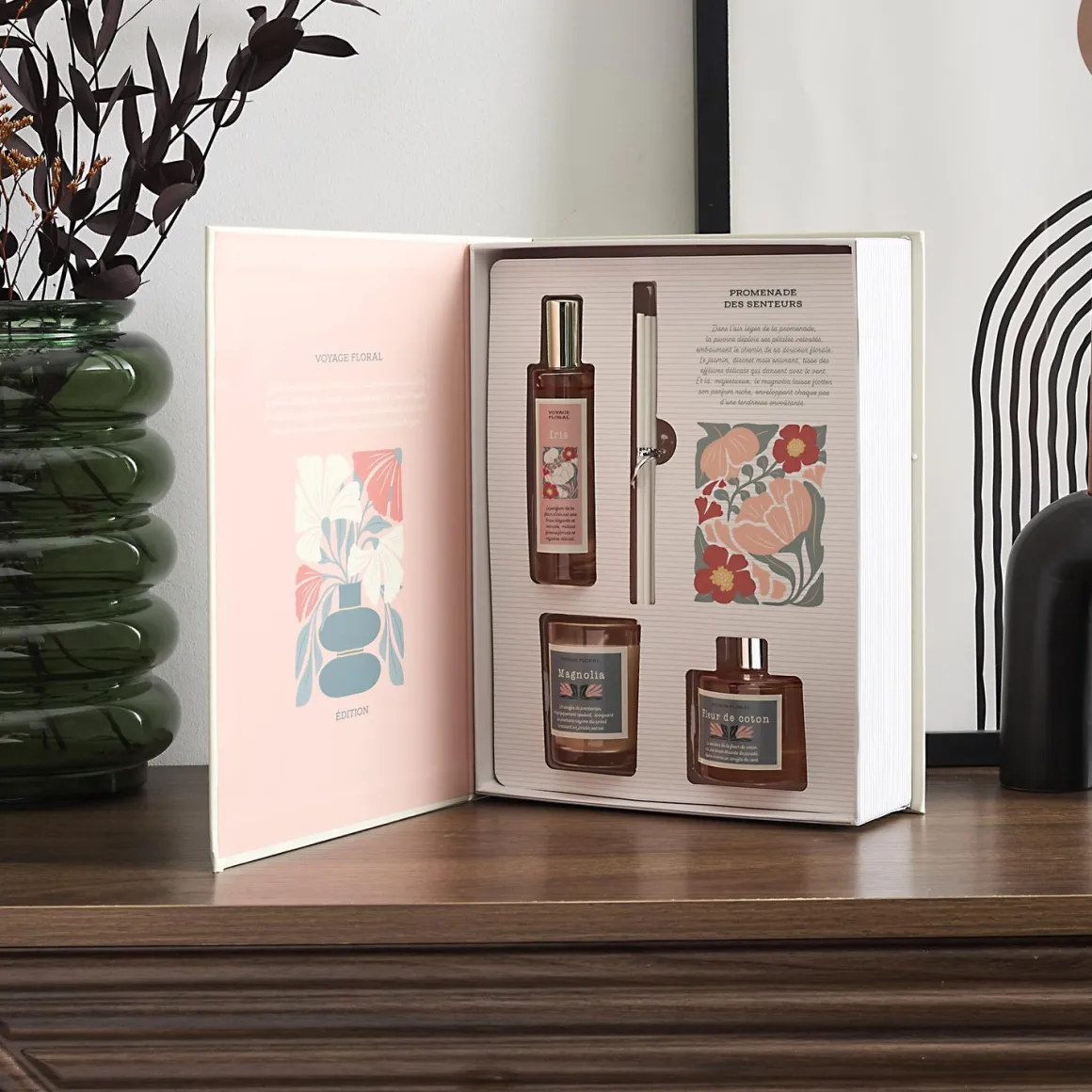 BOUGIE PARFUMEE DIFFUSEUR SPRAY COFFRET FLOWER