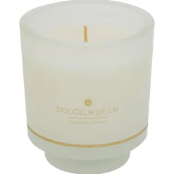 BOUGIE PARFUMEE ILAE LIN POT VERRE 225G
