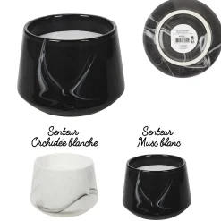 BOUGIE PARFUMEE MARBREE H13.5CM
