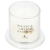 BOUGIE PARFUMEE OUDY 240G CLOCHE VERRE DOUCEUR DE LIN