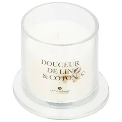 BOUGIE PARFUMEE OUDY 240G CLOCHE VERRE DOUCEUR DE LIN