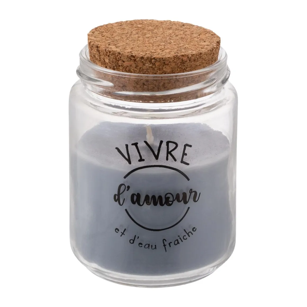 BOUGIE PARFUMEE VERRE ET LIEGE 130G