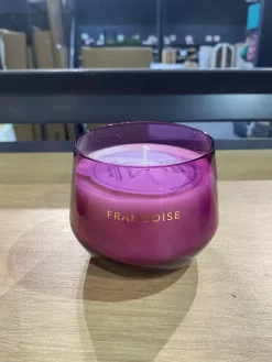 BOUGIE PARFUMEE VERRE GLOWY FRAMBOISE 300G