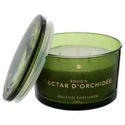 BOUGIE PARFUMEE VERRE GLOWY ORCHIDEE 440G