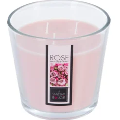 BOUGIE PARFUMEE VERRE GM 500G ROSE