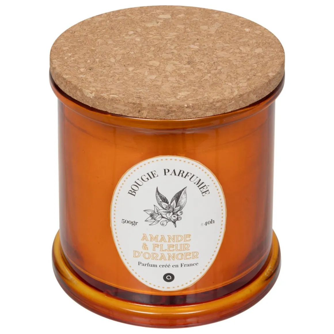 BOUGIE PARFUMEE VERRE HAPO AMANDE 500G