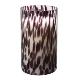 BOUGIE PARFUMEE VERRE MOUCHETE H.21CM