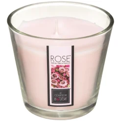 BOUGIE PARFUMEE VERRE ROSE NINA 190G