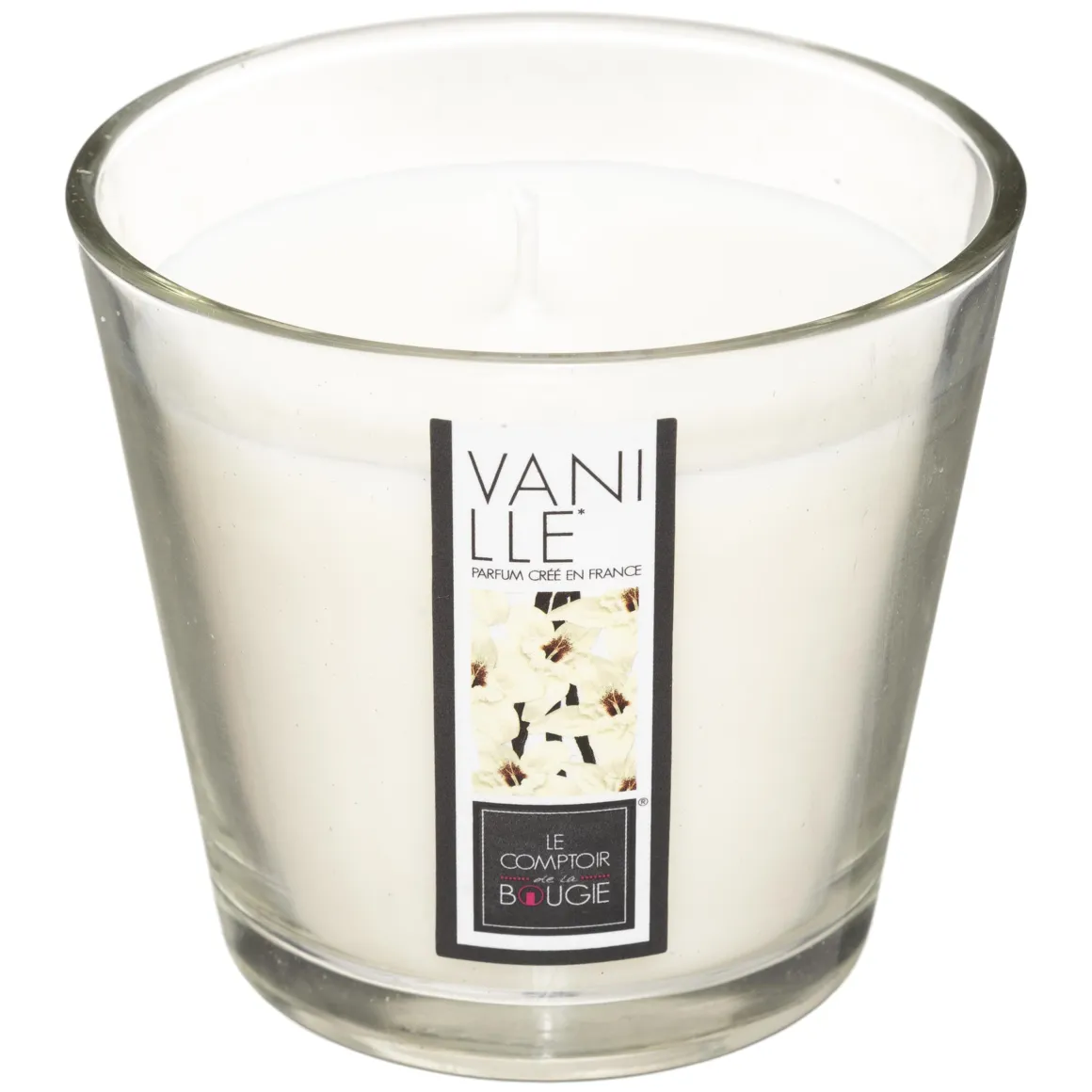 BOUGIE PARFUMEE VERRE VANILLE NINA 190G