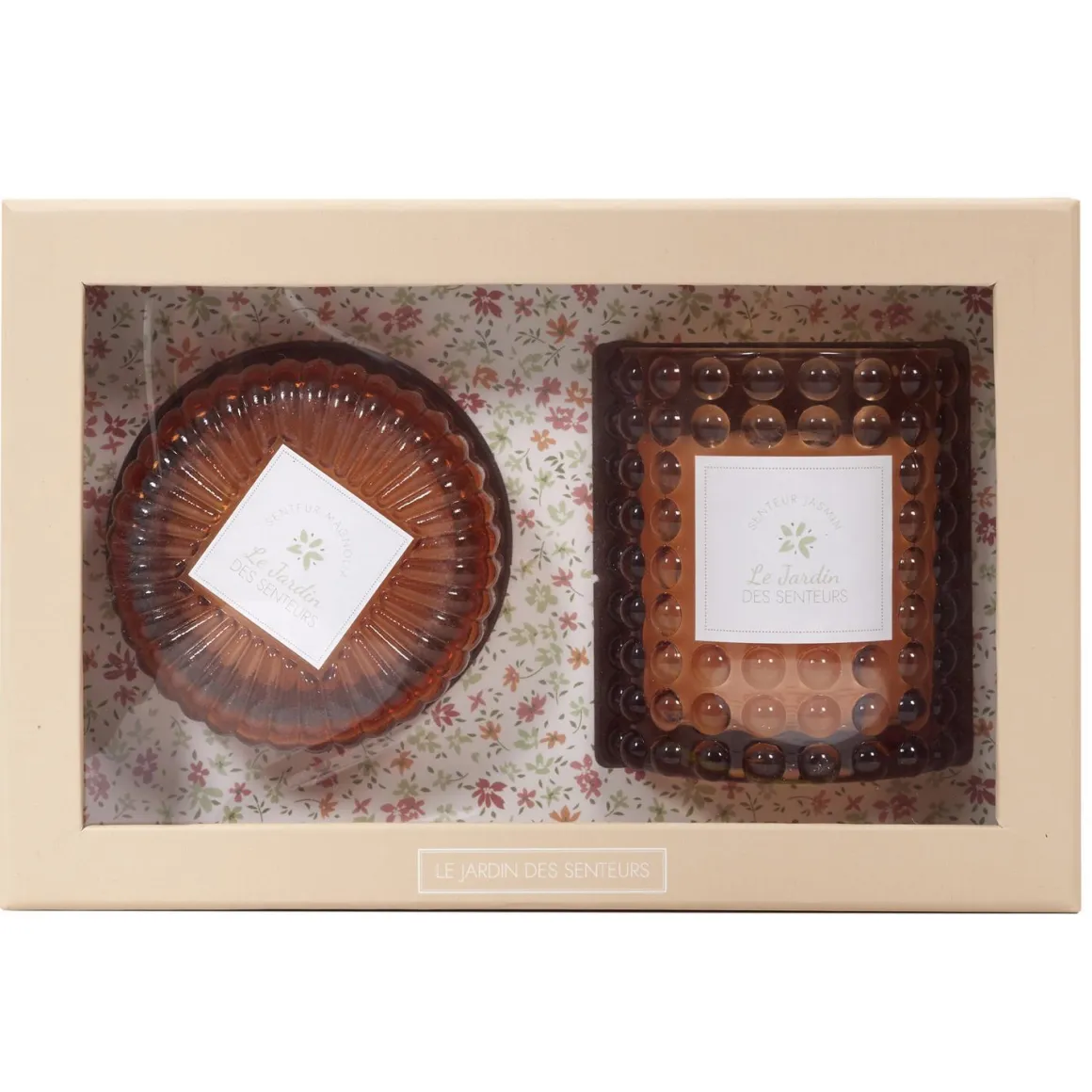 BOUGIE PARFUMEE X2 PIECES COFFRET JARDIN