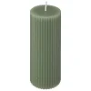 BOUGIE RONDE DEMI VERT 5X14CM