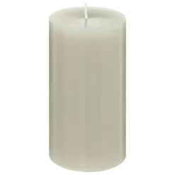 BOUGIE RONDE HUGO GRIS FONCE D.7X13CM