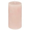 BOUGIE RONDE HUGO ROSE 7X13CM