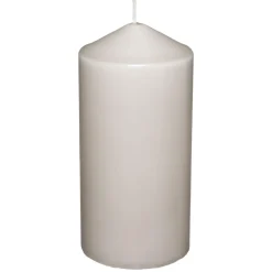 BOUGIE RONDE HUGO TAUPE D.7X13CM