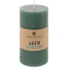 BOUGIE RONDE HUGO VERT 7X13CM