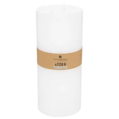 BOUGIE RONDE OLIA BLANC D.14X32CM