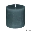 BOUGIE VOTIVE OLIA BLEU CANARD D.4.5CM X4 PIECES