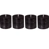 BOUGIE VOTIVE OLIA NOIR D.4.5CM X4 PIECES