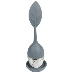 BOULE A THE ACIER INOXYDABLE FEUILLE SILICONE