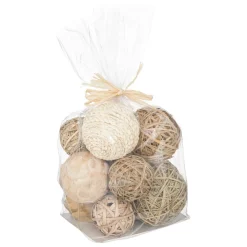 BOULE DECO NATUREL ET TRESSE