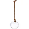 BOULE VERRE AVEC CORDE D.19X22CM