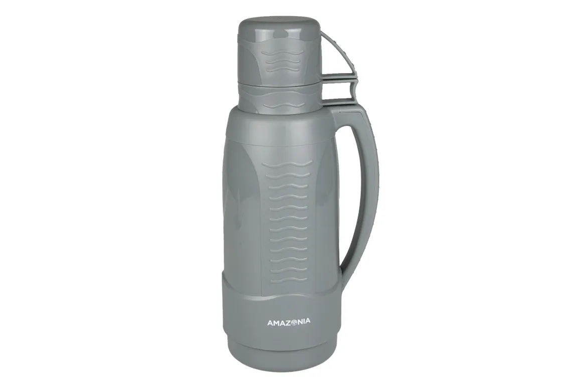 BOUTEILLE ISOTHERME 1.8L AVEC 2 TASSES ORANGE