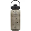BOUTEILLE MOTIVATION TRANSPARENTE NOIRE 2L M6