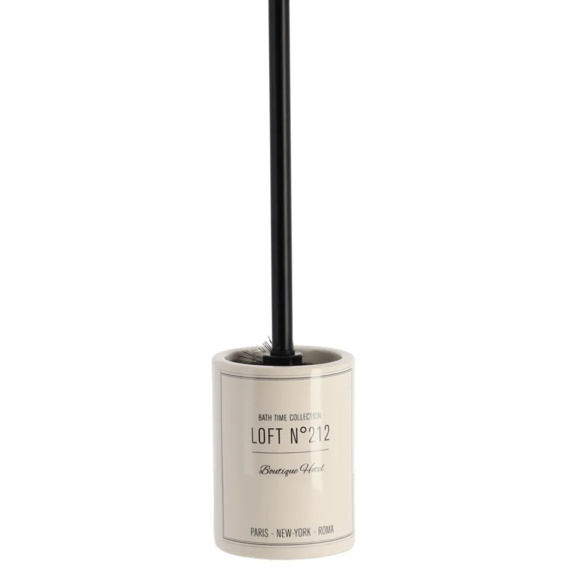 BROSSE DOLOMITE TIGE INOX IMPRIME NEO RETRO BLANC