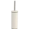 BROSSE WC CARRE METAL BLANC