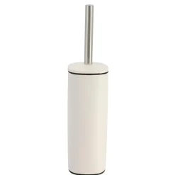 BROSSE WC CARRE METAL BLANC