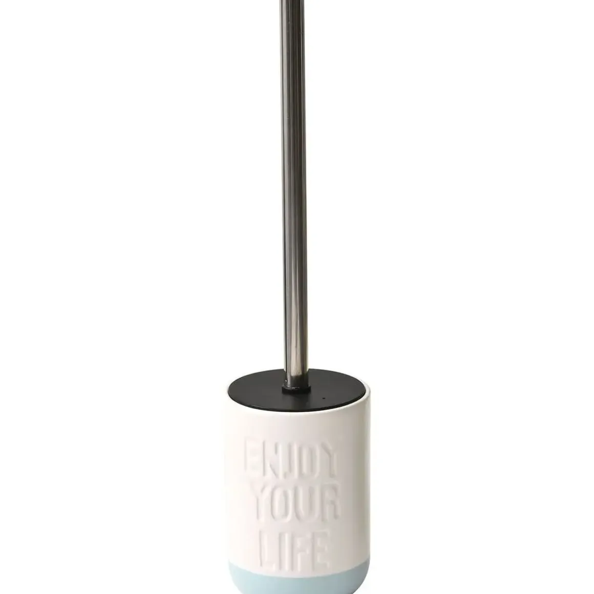 BROSSE WC DOLOMITE ENJOY YOUR LIFE BLANC TURQUOISE