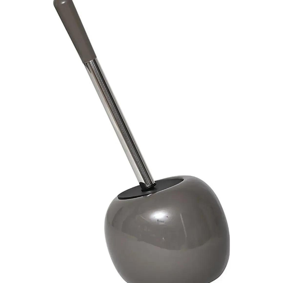BROSSE WC GRES FORME GALET TAUPE