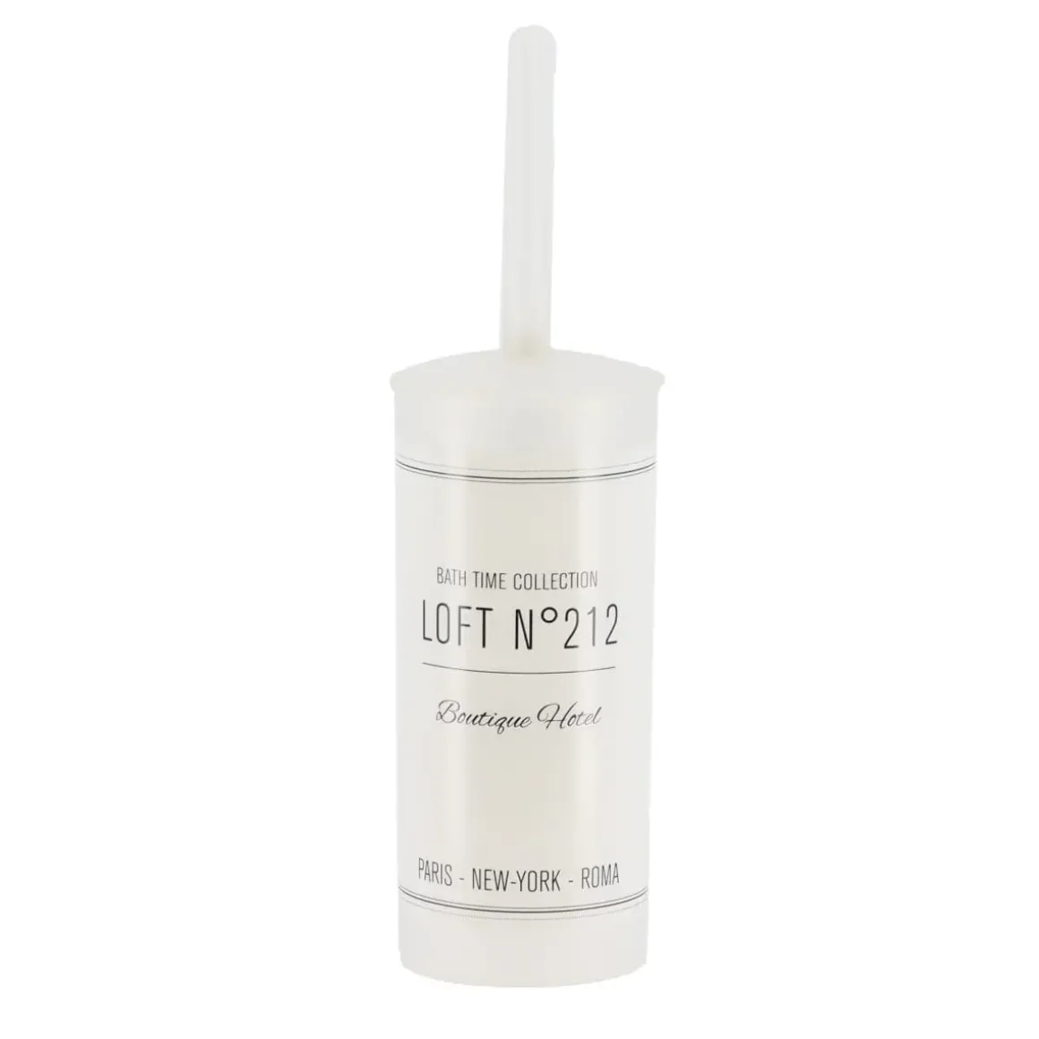 BROSSE WC IMPRIMEE NEO RETRO BLANC