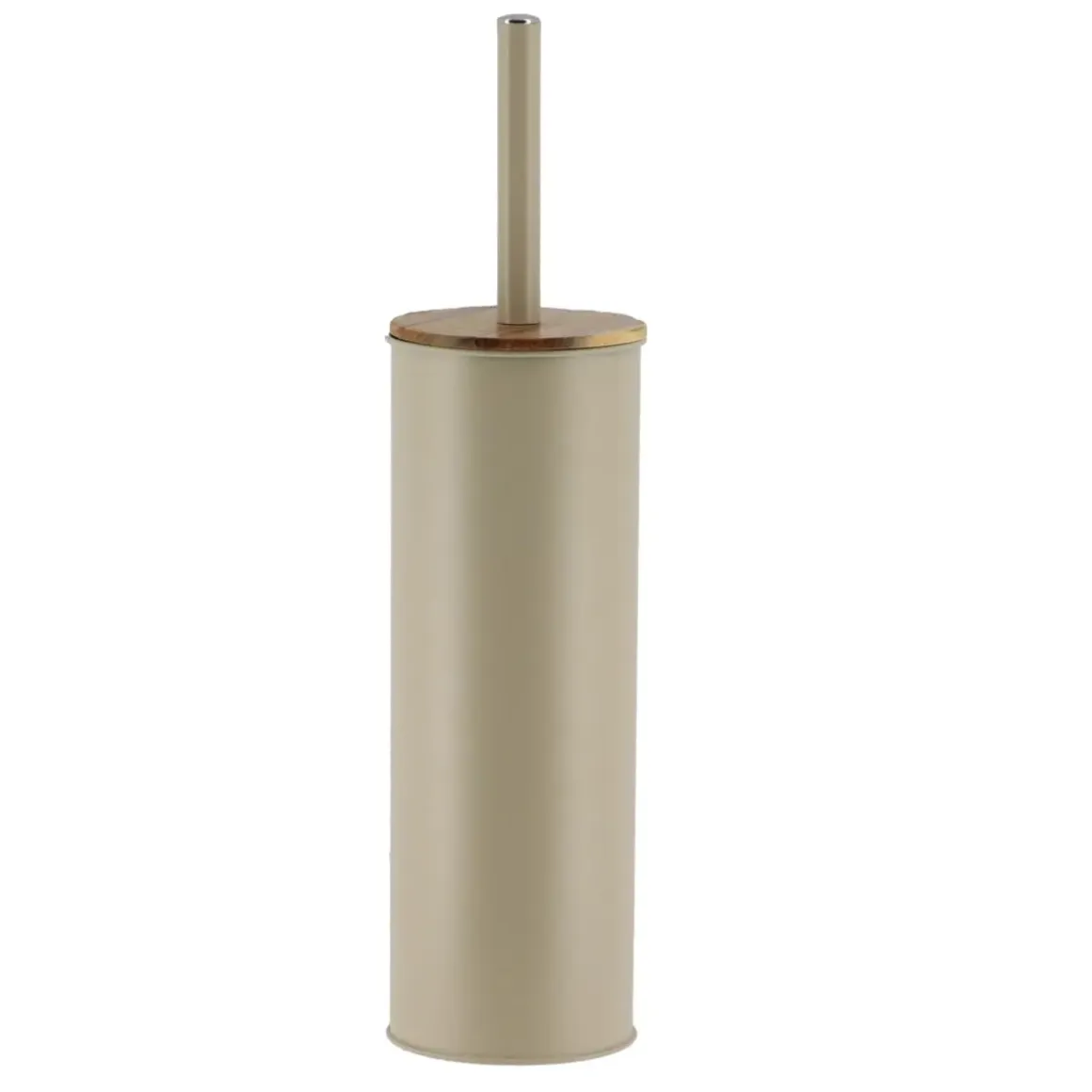 BROSSE WC METAL ACACIA COUVERCLE BEIGE ACACIA