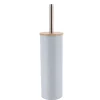 BROSSE WC METAL COUVERCLE BAMBOU BLEU CLAIR