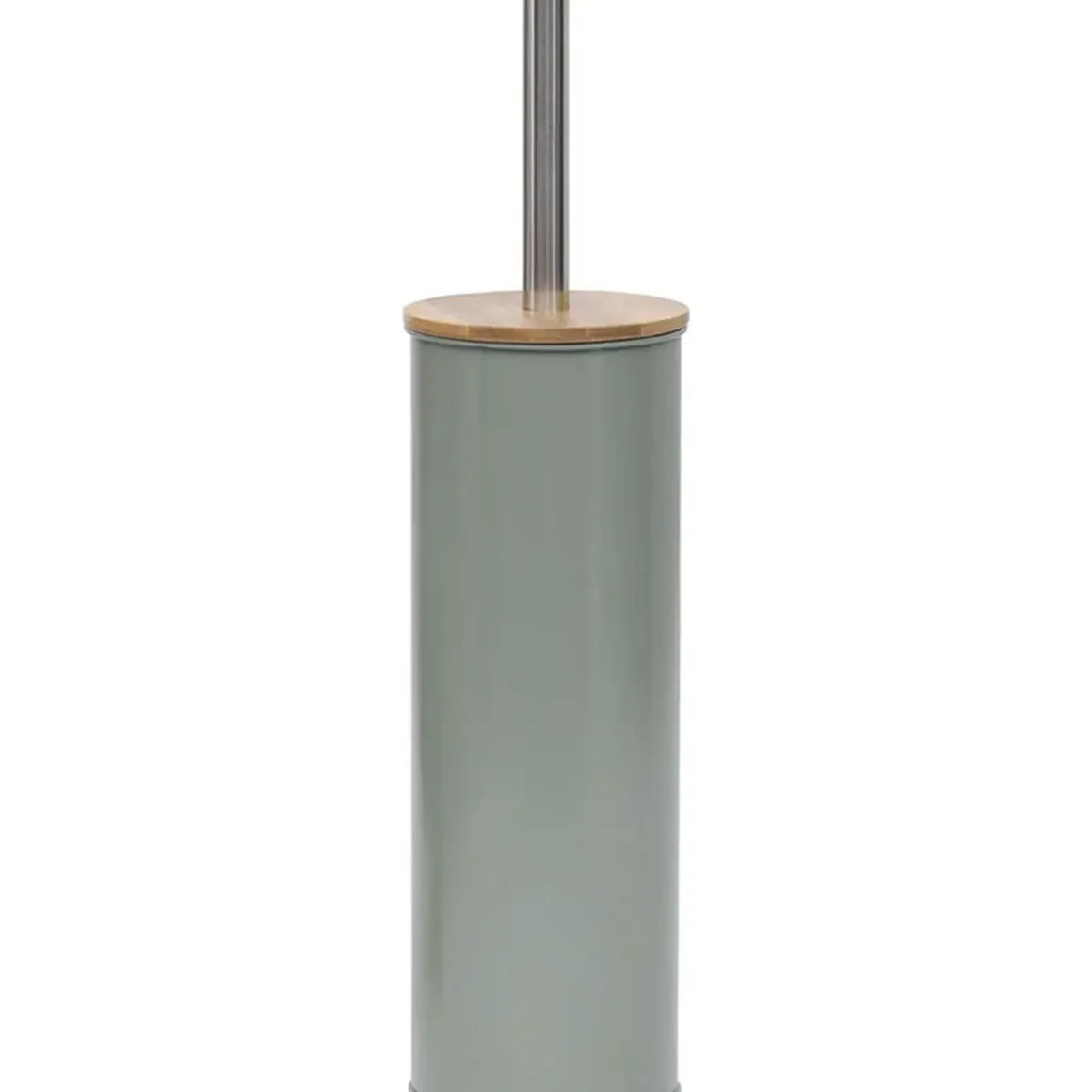 BROSSE WC METAL COUVERCLE BAMBOU KAKI