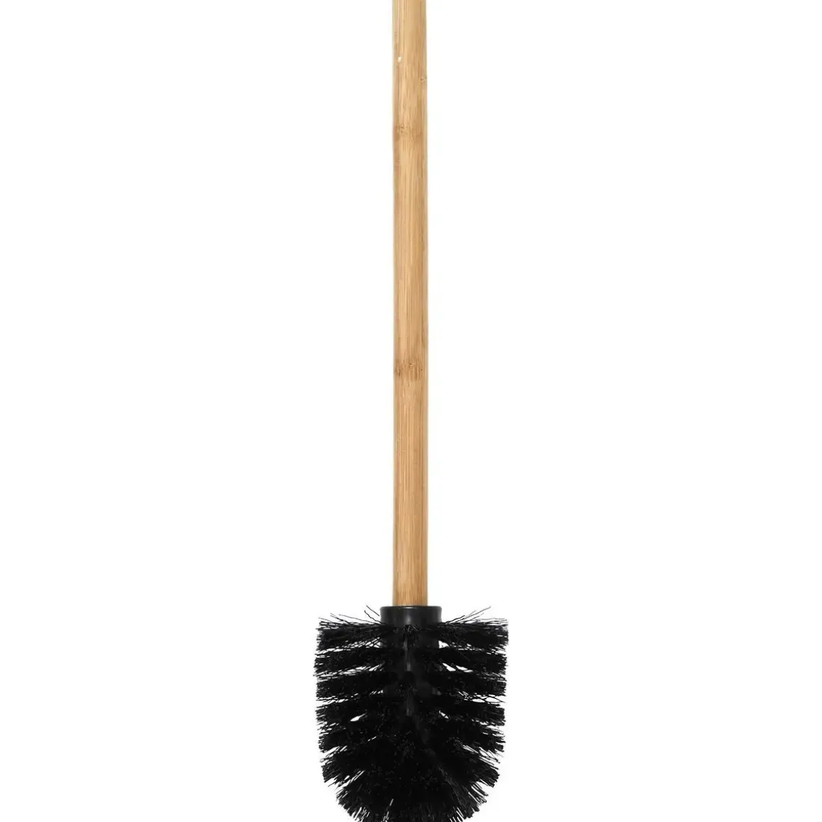 BROSSE WC NOIR MANCHE BAMBOU