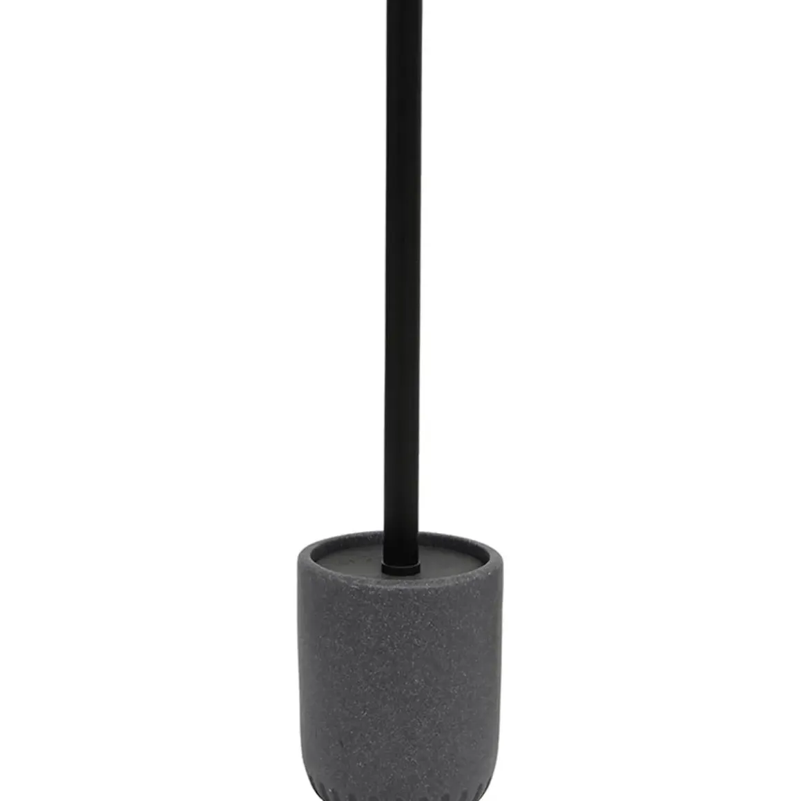 BROSSE WC POLYRESINE ARRONDI GRIS FONCE