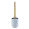 BROSSE WC POLYRESINE BLEU CLAIR BAMBOU