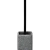 BROSSE WC POLYRESINE CARREE GRIS