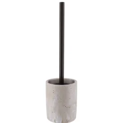 BROSSE WC POLYRESINE FACON TRAVERTIN NATUREL