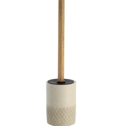 BROSSE WC POLYRESINE GRAVE NATUREL ACACIA