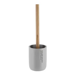 BROSSE WC POLYRESINE GRIS CLAIR BAMBOU