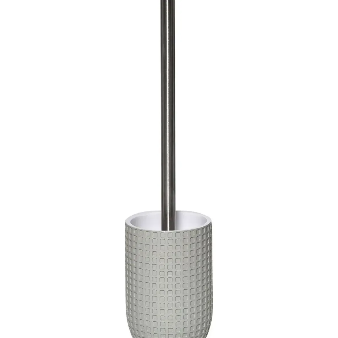 BROSSE WC POLYRESINE MOTIF CARRE VERT SAUGE